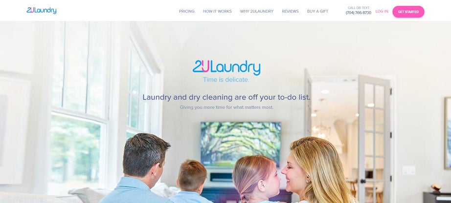 2ULaundry laundry website design