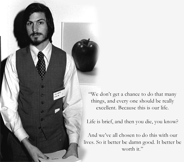 Steve Jobs visualized quotes