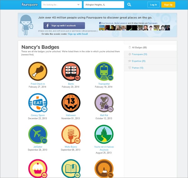 Badge Rewards in Web Design