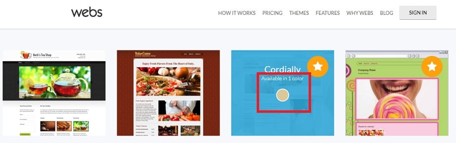 Best Website Builders for eCommerce 2017 - Webs colors