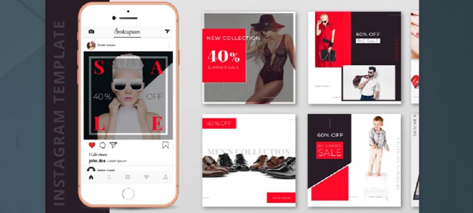 10 Free Fashion Instagram Post Template PSD Designs