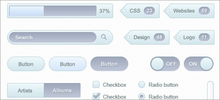 Download free UI kit PSD