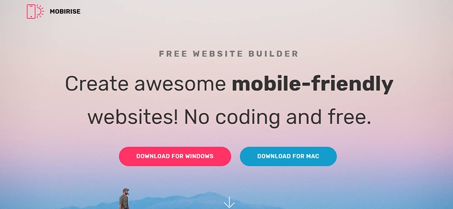 Free web design software for Mac - Mobirise