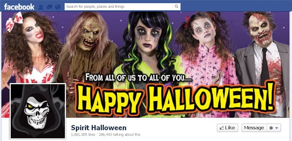 Websites and Facebook Covers Halloween Customizations