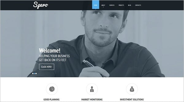 Clean Website Template for Entrepreneurs