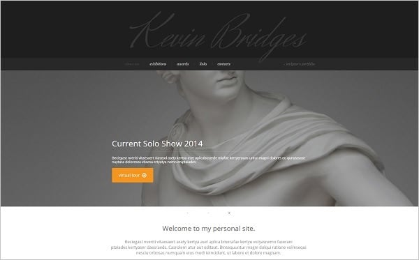 Sculptor Portfolio Web Template