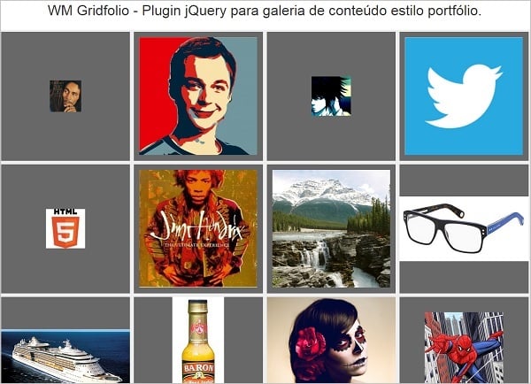 jQuery Grid Gallery Plugins - WM Gridfolio
