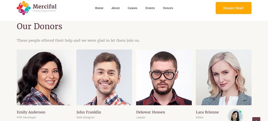 Merciful Responsive Website Template