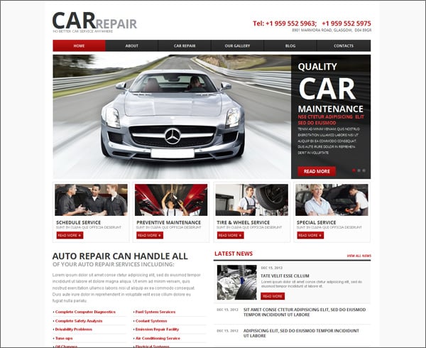 Car Website Templates – Points to Look For