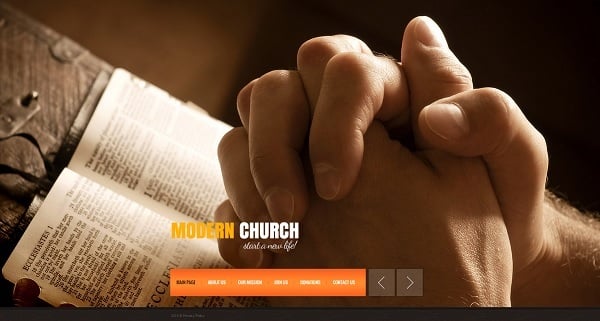 MotoCMS July 4th Promo - Church Template