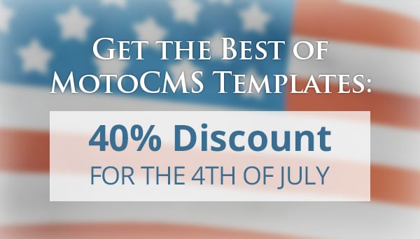 MotoCMS July 4th Promo