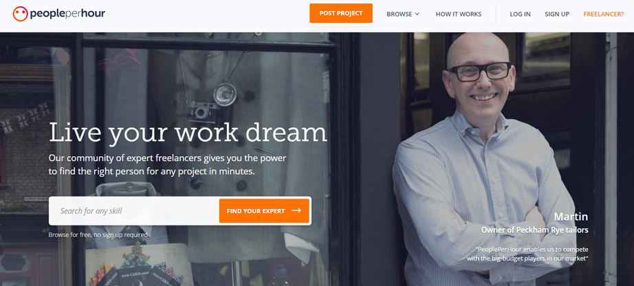 peopleperhour upwork alternatives