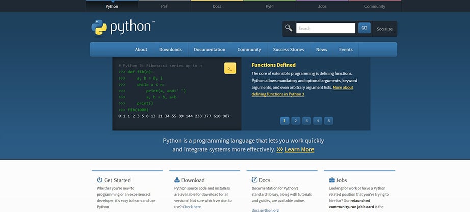 best programming language for mobile apps python image