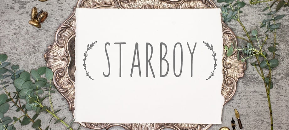 Starboy best handwritten fonts collection