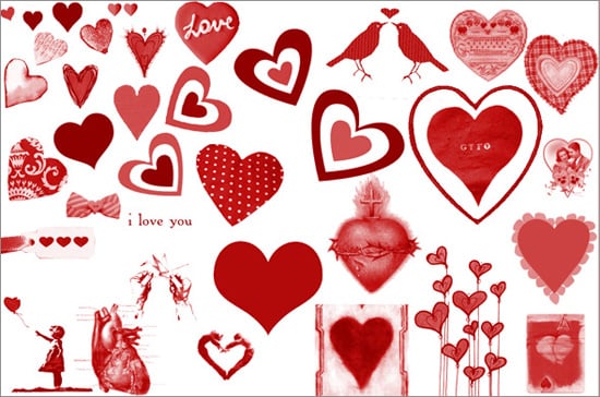 Valentine's Day Photoshop Brushes