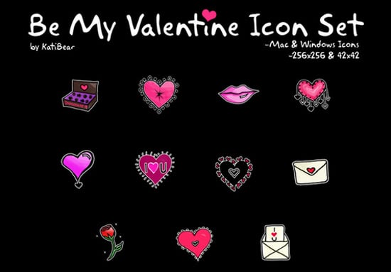 Valentine's Day Photoshop Resources: Free Icons