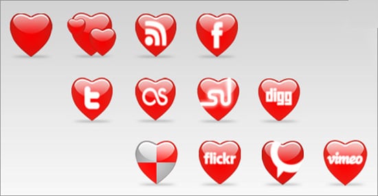 Valentine's Day Photoshop Resources: Free Icons