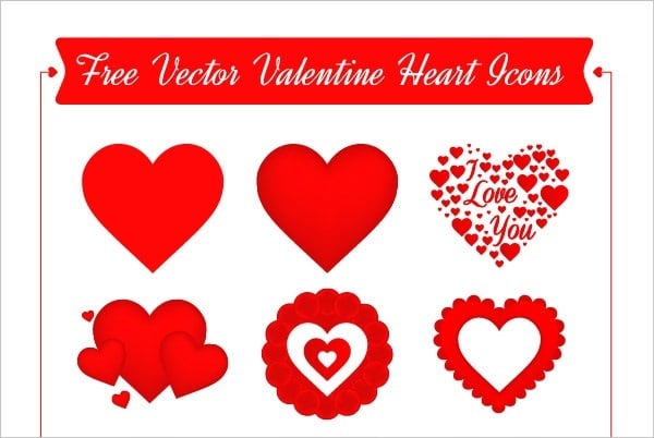 Valentine Heart Icon Set