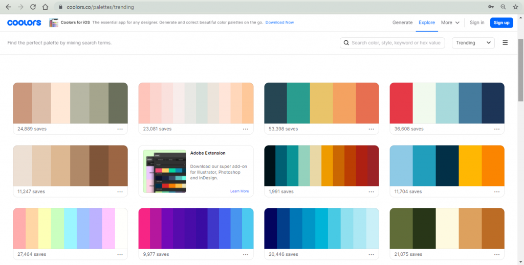 coolors - Color Tools For Web Designers