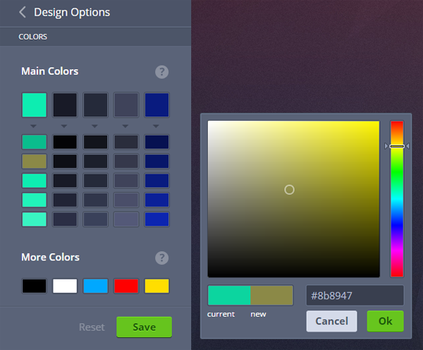 MotoCMS 3.0 - Color Picker