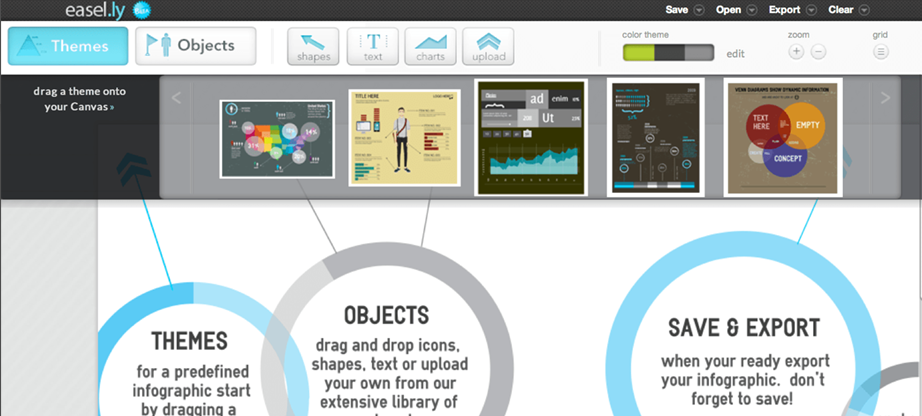 infographic templates by Easel